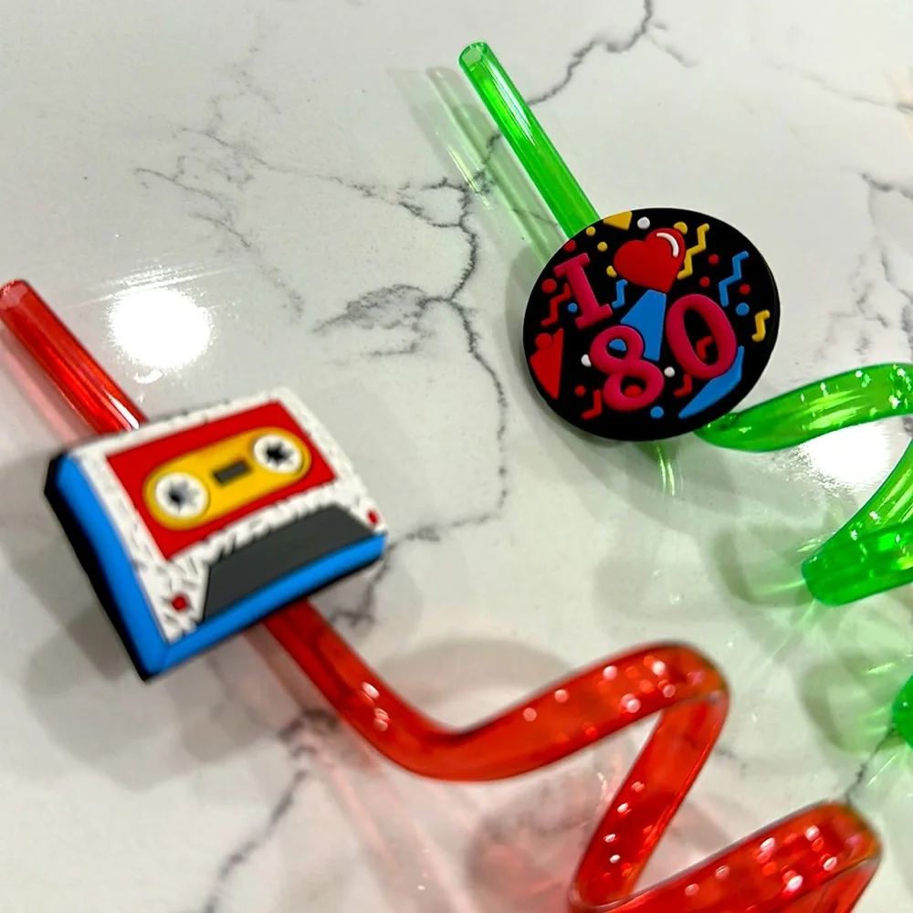 Never Used Party Swirl Straws